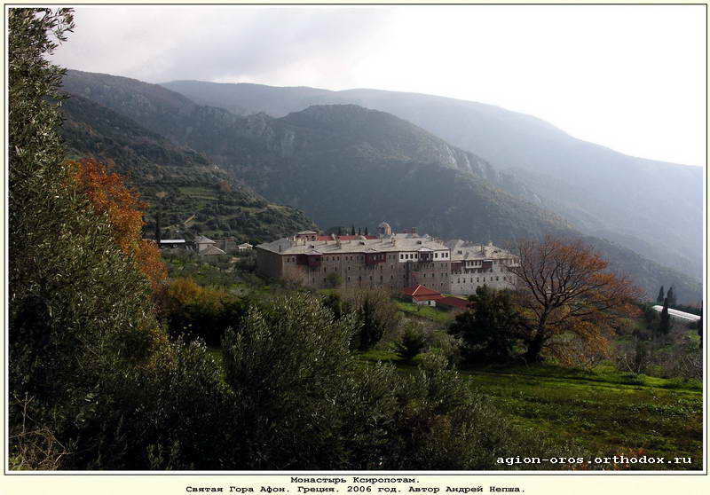 Монастырь Ксиропотам. Святая Гора Афон, Греция.